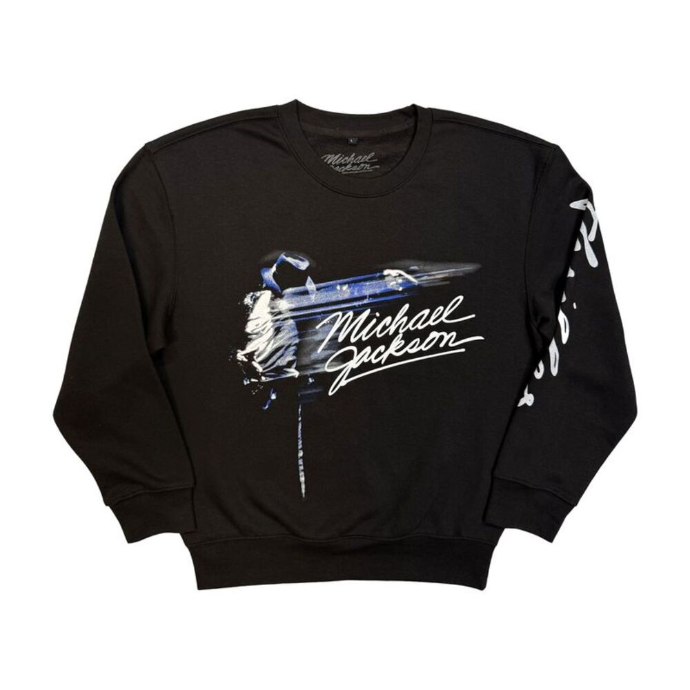 Michael Jackson Unisex Adult Thriller Back Print Sweatshirt / Black